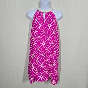 Alice & Trixie Pink Halter Neck Shift Mini Dress Size XS